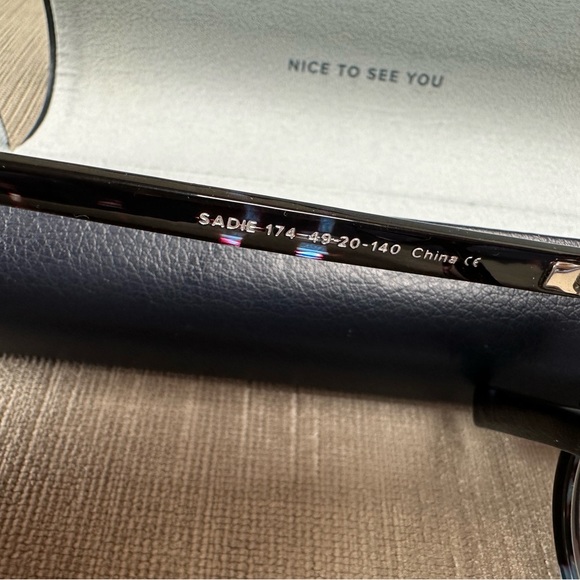 LIKE NEW! WARBY PARKER SADIE 174 RIVERBED TORTOISE READING EYEGLASS FRAMES - Picture 6 of 12